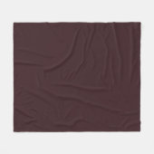 Chocoladebruine effen kleur fleece deken (Voorkant (Horizontaal))