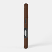 Chocoladebruine effen kleur iPhone 16 hoesje (Rechterkant)