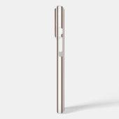 Chocoladebruine en witte snoepjes strepen Case-Mate iPhone case (Achterkant / Links)