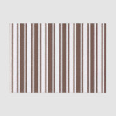 Chocoladebruine en witte snoepjes strepen tissuepapier (Voorkant)