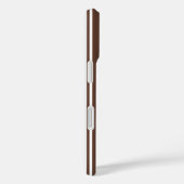 Chocoladebruine en witte snoepstrepen Case-Mate iPhone case (Achterkant / Rechts)