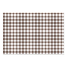 Chocoladebruine geruite Gingham