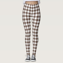Chocoladebruine geruite gingham