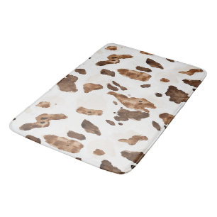Chocoladebruine Koe print Badmat