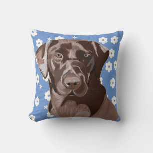 Chocoladebruine Labrador Kussen