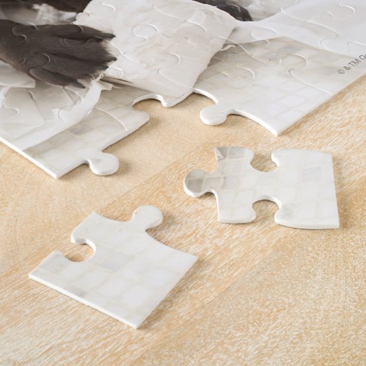 Chocoladebruine labrador. legpuzzel (Zijkant)