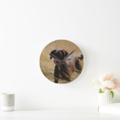 Chocoladebruine Labrador Retriever Ronde Klok (Huis)