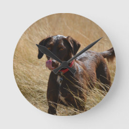 Chocoladebruine Labrador Retriever Ronde Klok