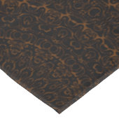 Chocoladebruine mandala met ingewikkelde symmetrie tafelkleed (Gekanteld)