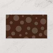 chocoladebubble oranje, naam, bedrijf, adres... visitekaartje (Achterkant)