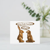 Chocoladebunnies Briefkaart (Staand voorkant)
