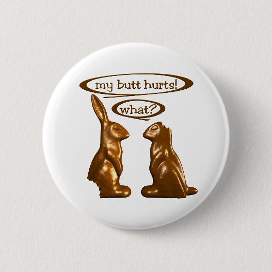 Chocoladebunnies Ronde Button 5,7 Cm (Voorkant)