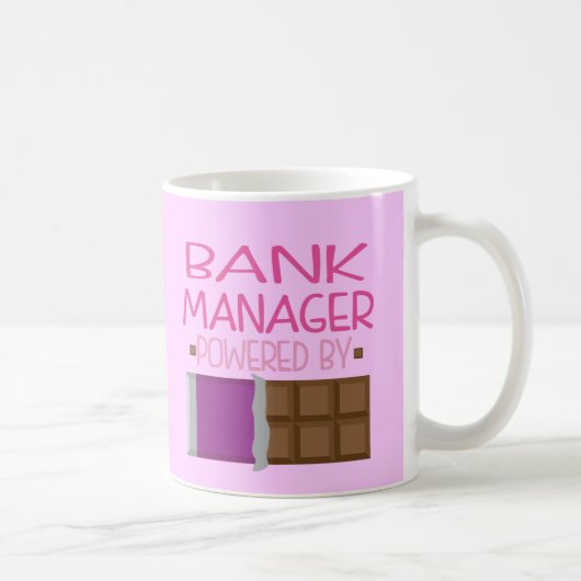 Chocoladecadeau voor bankmanager voor vrouwen koffiemok (Rechts)