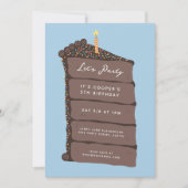 ChocoladeCake Birthday Party Kaart (Voorkant)