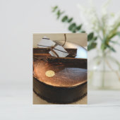 Chocoladecake Briefkaart (Staand voorkant)