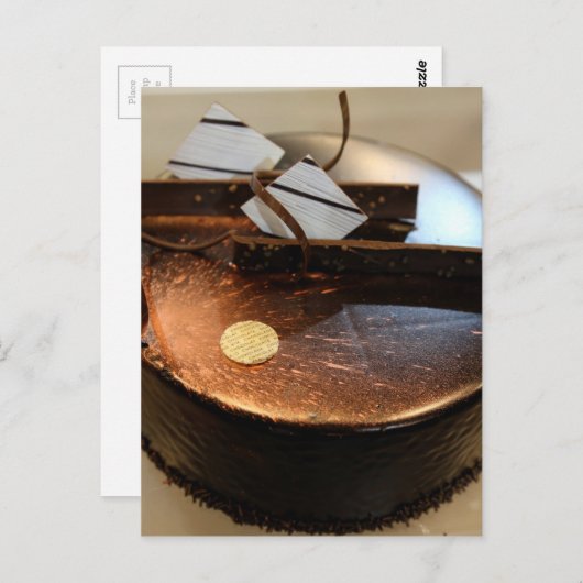 Chocoladecake Briefkaart (Voorkant / Achterkant)