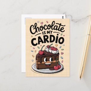Chocoladecake Briefkaart
