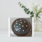 Chocoladecake Briefkaart (Staand voorkant)