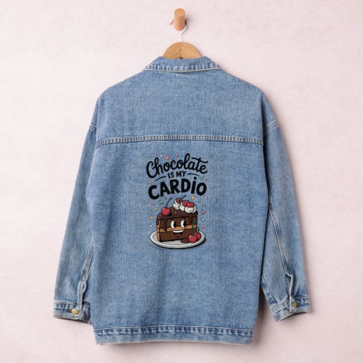 Chocoladecake: een dosis geluk voor het oog denim jacket (Hangar)