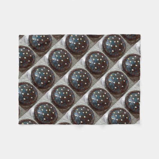 Chocoladecake Fleece Deken (Voorkant (Horizontaal))