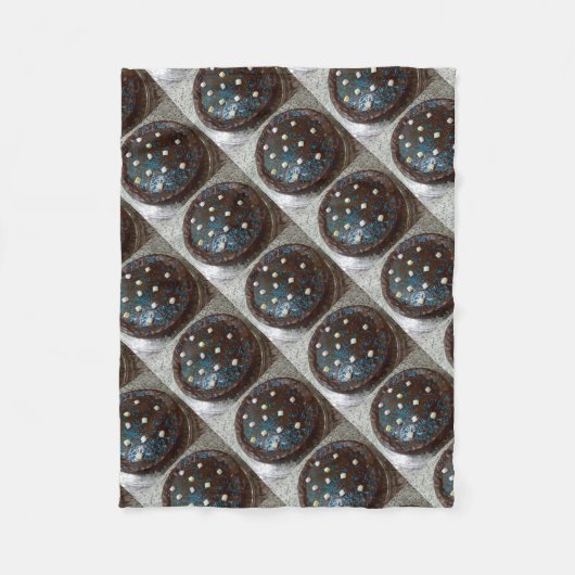 Chocoladecake Fleece Deken (Voorkant)