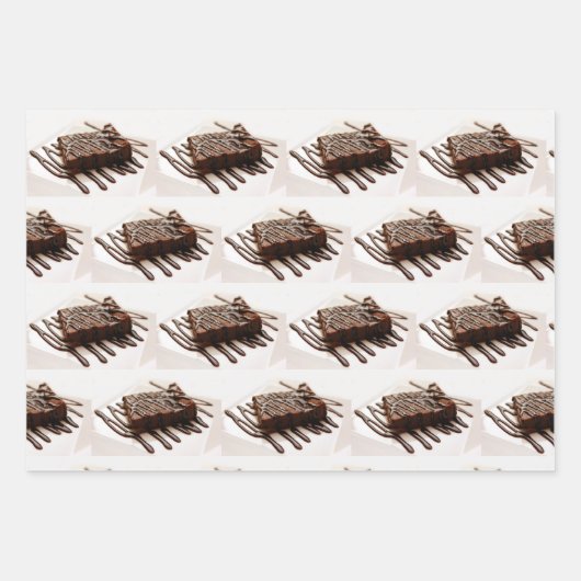 Chocoladecake Inpakpapier Vel (Voorkant)