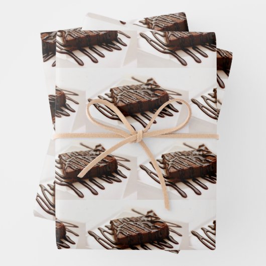 Chocoladecake Inpakpapier Vel (In situ)