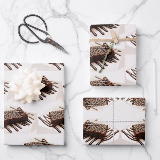 Chocoladecake Inpakpapier Vel (Voorkant)