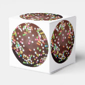 Chocoladecake met sproinkles-hoes bedankdoosjes (Achterkant)