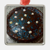 Chocoladecake Metalen Ornament (Voorkant)