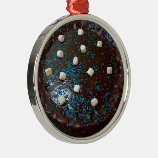 Chocoladecake Metalen Ornament (Rechts)