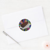 Chocoladecake Ronde Sticker (Envelop)