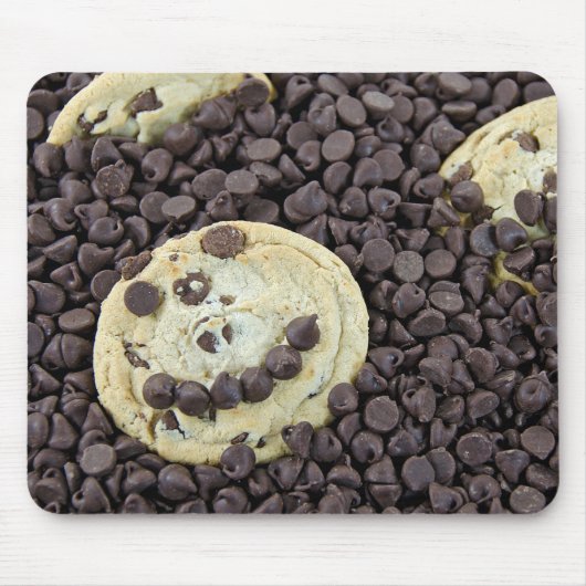 Chocoladechip Face Muismat (Voorkant)