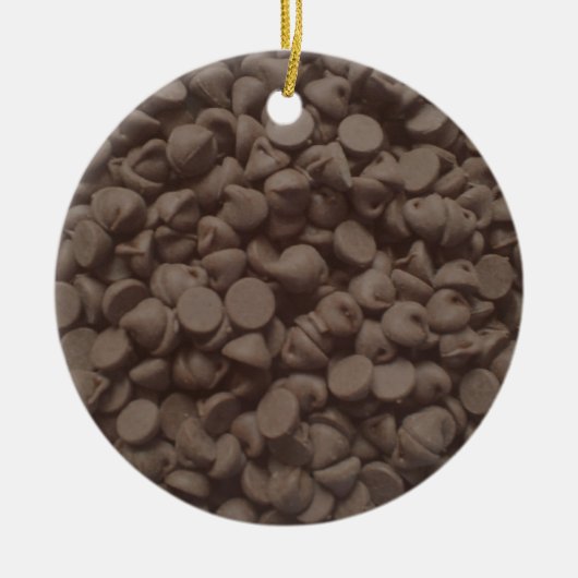 Chocoladechip Keramisch Ornament (Voorkant)