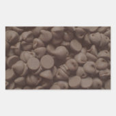 Chocoladechip Rechthoekige Sticker (Voorkant)