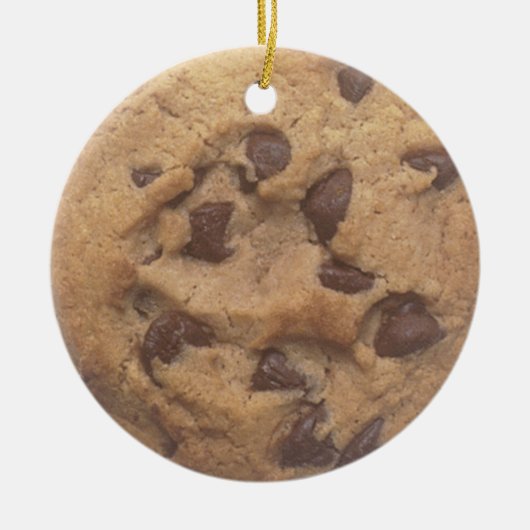 Chocoladechipkoekje Keramisch Ornament (Voorkant)