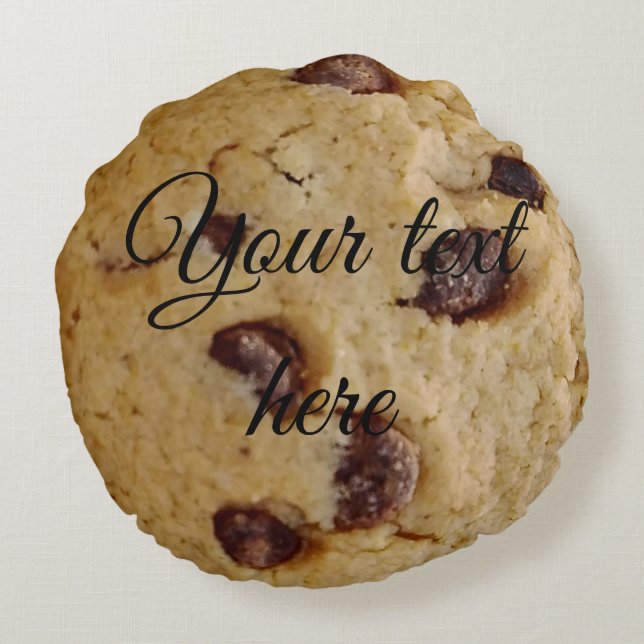 Chocoladechipkoekje rond kussen (Achterkant)