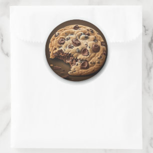 Chocoladechipkoekje Ronde Sticker