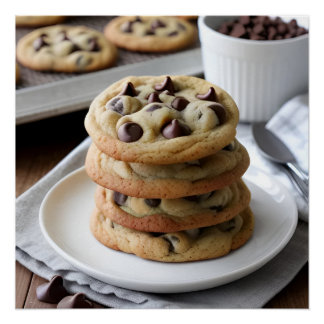 Chocoladechips Koekjes Perfect Poster