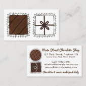 Chocoladechocolade Winkelbonen Snoep Visitekaartje (Voorkant / Achterkant)