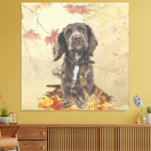 Chocoladecockerspanielpuppy Canvas Afdruk (Insitu (Woonkamer))