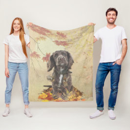 Chocoladecockerspanielpuppy Fleece Deken