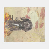 Chocoladecockerspanielpuppy Fleece Deken (Voorkant (Horizontaal))