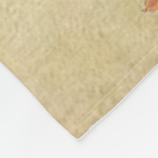 Chocoladecockerspanielpuppy Fleece Deken (Hoek)