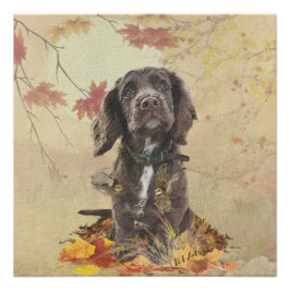 Chocoladecockerspanielpuppy Perfect Poster