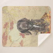 Chocoladecockerspanielpuppy Sherpa Deken (Voorkant (horizontaal))