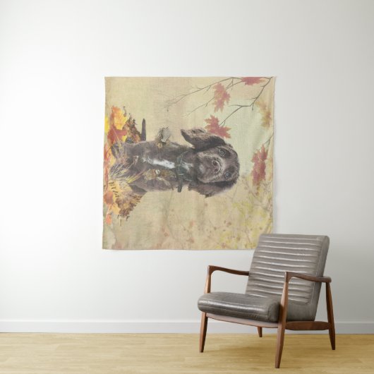 Chocoladecockerspanielpuppy Wandkleed (In Situ (horizontaal))