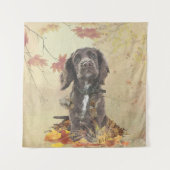 Chocoladecockerspanielpuppy Wandkleed (Voorkant)