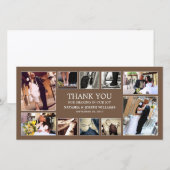 CHOCOLADECOLLAGE | BRUILOFT BEDANKT KAART (Voorkant / Achterkant)