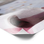 Chocoladecrème verjaardagstaart met aardbeien, foto afdruk (Hoek)